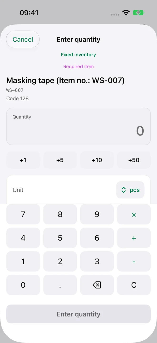 StockScan: Capture and count items