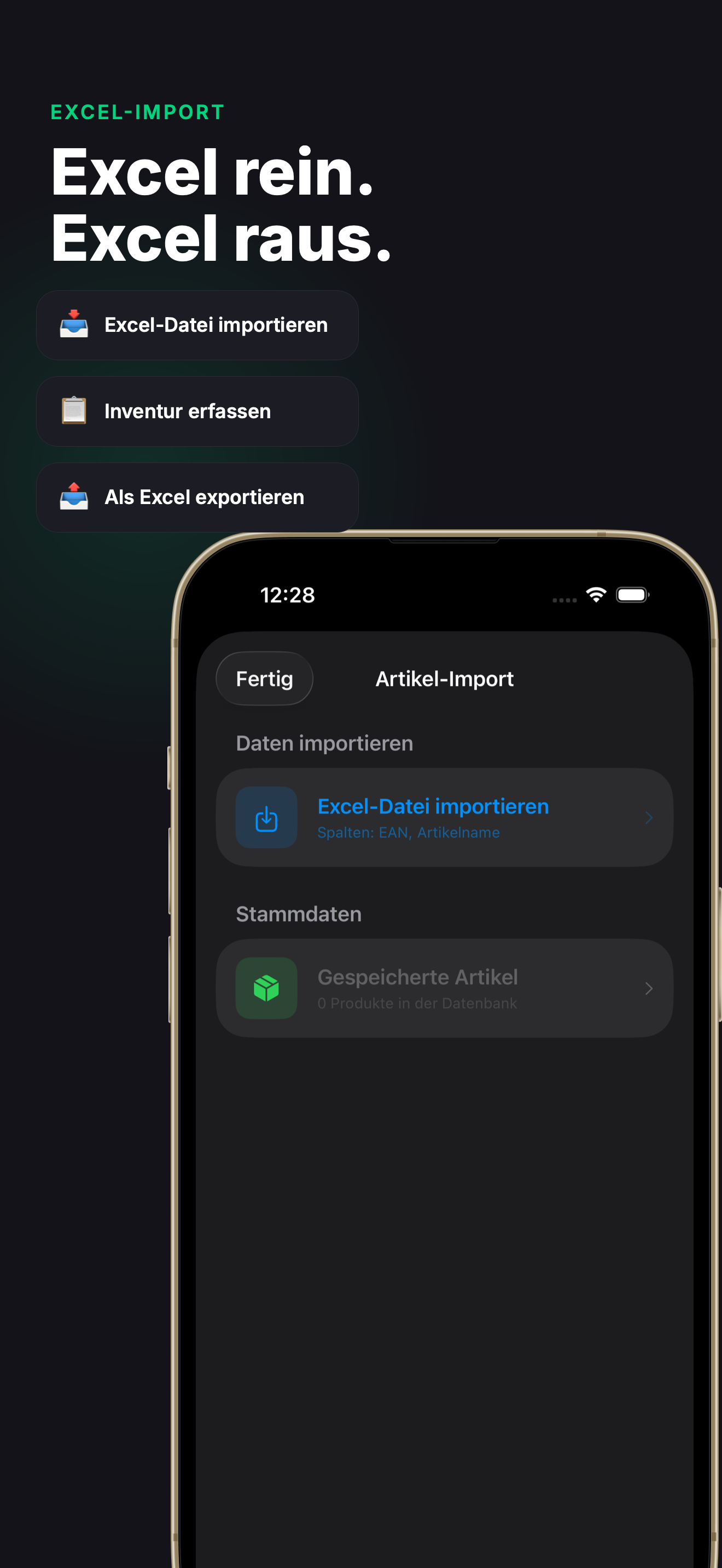 StockScan Import Screenshot